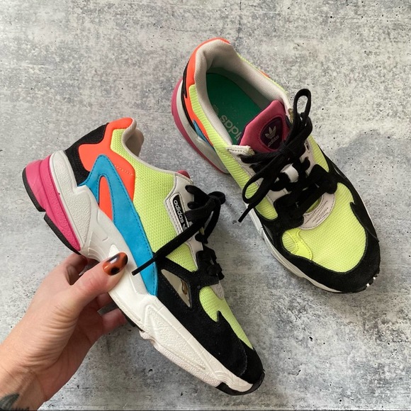 adidas falcon neon